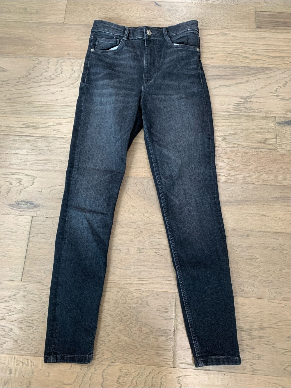 Zara Women's Dark Gray Skinny Jeans Size 6